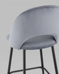 Стул барный Stool Group Меган велюр серый УТ000025288