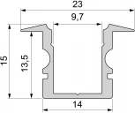 Профиль для светодиодной ленты ET-02-08 975105 Deko-Light