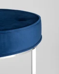 Банкетка Stool Group САПФИР велюр синий сталь серебро УТ000001519
