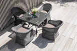 "Фредо" обеденная группа плетеная, цвет графит 4SIS арт.УТ-00002208