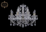 Подвесная люстра Art Classic 11.21 11.21.8+4.200.Br.Sp (220V, хрусталь, на цепи, подсвечник, свеча)