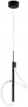 Подвесной светильник с гибким неоном светодиодный Kink Light Далия 08040K-1A,19 черный Led 24W (220V, на проводе)