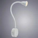 Бра на гибкой ножке для чтения Arte Lamp Twist A7603AP-1WH (LED, 220V, выключатель)
