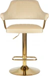 Стул барный DOBRIN CHARLY GOLD (бежевый велюр (MJ9-10)) 5019_Golden-LM 5019_Golden-LM, цвет сиденья бежевый (MJ9-10), основания золото