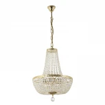 Подвесная люстра Arti Lampadari Castellana E 1.5.40.100 G (220V, хрусталь, на цепи)