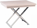 Стол-трансформер Левмар Cross D68/S79 дуб шамони светлый/ опоры нерж.ст.