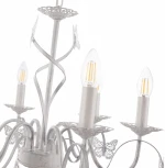 Подвесная люстра Arte Milano AM346179 346179/6 WT+G (220V, подвески, на цепи, подсвечник, свеча)