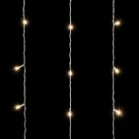Гирлянда Занавес 2 x 1,5 м Тепло-Белый 220В, 192 LED, Провод Прозрачный ПВХ, IP20
