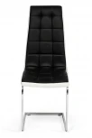 Стул MARCONI ( mod.37 ) хром/черный/белый (окантовка) (металл/экокожа)