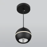 Подвесной светильник светодиодный Черный Elektrostandard DLS023 (220V, на проводе, шар)