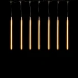 Гирлянда Тающие Сосульки 10шт по 80см, 24В, 720 Тепло-Белых Светодиодов, Провод Черный ПВХ, IP55