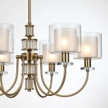 Подвесная люстра Odeon Light Saga 5088/6 античная бронза/стекло E14 6*40W (220V, на цепи)