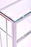 Консольный стол AllConsoles 1123-CS clear серебряный