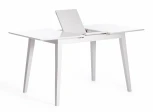 Стол обеденный раскладной Retro дерево гевея, МДФ, 110+30 x 75 75см, Белый (White) Tetchair 15109
