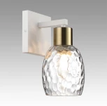 Бра Lumion Ice 6583/1W белый, золотой/прозрачный/металл/стекло E27 1*40W 220V