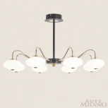 Потолочная люстра на штанге Arte Milano 273908/8 BK/GD (LED, 220V)