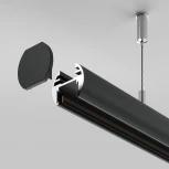 Шинопровод магнитный 2м подвесной круглый Basity, черный Maytoni Busbar trunkings Basity TRX172-R-112B (48V)