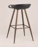 Стул барный Stool Group Флэш черный, бронзовые ножки УТ000001016