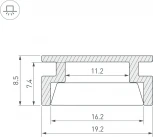 Профиль HR-3000 ANOD (Arlight, Алюминий) 044794