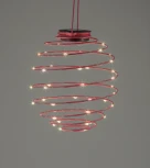 Уличный подвесной светильник светодиодный на солнечных батареях в виде спирали ЭРА ERASF012-29 (на проводе, спираль)