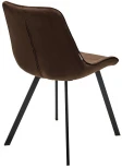 Стул ONION G062-10 шоколадный, велюр/ черный каркас М-City