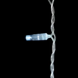 Гирлянда Бахрома с Колпачком 4,9 x 0,5 м Белая с Мерцанием Белого Диода 220В, 200 LED, Провод Прозрачный ПВХ, IP65