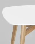 Стол обеденный Stool Group Target 80*80 белый ножки массив бука УТ000005563
