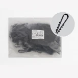 Дюбель-хомут для круглого кабеля (5-10мм) черный 100 шт. Stekker 39334