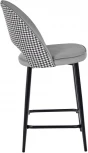 Стул Bradex Home полубарный Leo темно-серый с жаккардом, с поворотным механизмом (RF 0269)