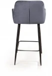 Стул полубарный Robert, бархат серый 27 Top Concept ROBERT 76776