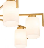 Потолочная люстра на штанге Escada Style 1142/7P Gold 7х60Вт E27, металл/стекло, золото (220V)