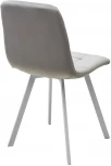 Стул M-City РИЧИ, цвет H-09 Светло-серый, велюр / белый каркас
