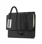 Бра с полкой на гибкой ножке для чтения Crystal Lux CLT 226 226W250USB BL (LED, 220V, выключатель)