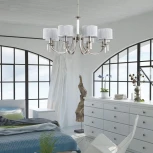 Потолочная люстра на штанге Kutek Zevio ZEV-ZW-8(N/A) (220V, хрусталь Swarovski)