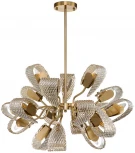 Потолочная люстра на штанге Fless V000345 (11033/18R Amber) (220V)