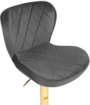 Барный стул Woodville Porch dark gray / golden 15504