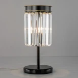 Настольная лампа Мартин CL332811 (220V, хрусталь, подвески, выключатель)