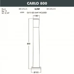 Наземный фонарь Fumagalli Carlo DR1.575.000.LXU1L (220V, круглые, IP55)