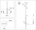 Подвесная люстра Ambrella HIGH LIGHT LH71001 (220V, на цепи)