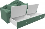 Диван детский прямой Сойер (Зеленый/Рогожка) Лига Диванов арт.123171