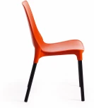 Стул GENIUS (mod 75) металл/пластик, 46x56x84cм, оранжевый/черные ножки Tetchair 15282