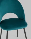 Стул Stool Group Меган NEW велюр с ромбами сине-зелёный УТ000035477