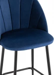 Стул полубарный Stool Group Логан велюр синий УТ000035468