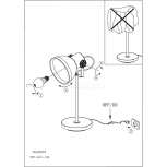 Интерьерная настольная лампа для школьника Eglo Barnstaple 49718 (220V, выключатель)
