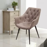 Стул поворотный 90 градусов, функция возврата, антишум Archi, бархат бежевый 5, опора конус Top Concept ARCHI 80602