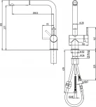 Смеситель Paini Cucina HDCR566KM для кухонной мойки