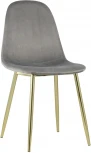 Стул Stool Group Валенсия велюр серый золотые ножки УТ000003335