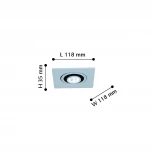 Встраиваемый точечный светильник Favourite Cardine 2417-1U (LED, 220V)