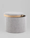 Пуф Stool Group с ящиком Хюгге L букле темно-серый арт.УТ000040207