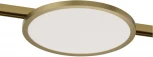 Трековый светильник для магнитного шинопровода Denkirs Shine Flow DK5763-SB 48V 15W сатинированная латунь (LED, круглые)